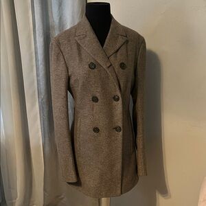 Sophisticated Double-Breasted Tan Blazer